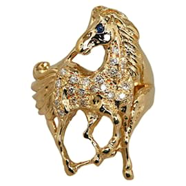 & Other Stories-18K Sapphire Horse Ring-Golden
