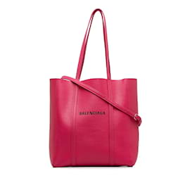 Balenciaga-Balenciaga Everyday XS Tote Bag Bolsa de ombro de couro 551810.0 em boa condição-Rosa