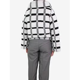 Autre Marque-White and black checkered wool-blend jacket - size S-White