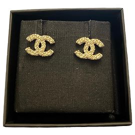 Chanel CC Goldohrringe Golden
