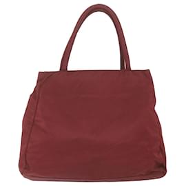 Prada-PRADA Tote Bag Nylon Red Auth 59715-Red