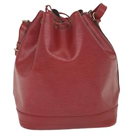 Louis Vuitton-LOUIS VUITTON Epi Noe Bolsa de Ombro Vermelho M44007 Autenticação de LV 59643-Vermelho