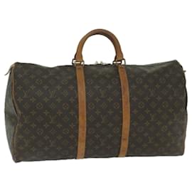 Louis Vuitton-Louis Vuitton-Monogramm Keepall 55 Boston Bag M.41424 LV Auth 59543-Monogramm