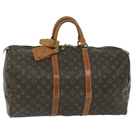 Louis Vuitton-Louis Vuitton-Monogramm Keepall 50 Boston Bag M.41426 LV Auth 59443-Monogramm