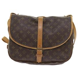 Louis Vuitton-Louis Vuitton Monogram Saumur 35 Sac à bandoulière M42254 LV Auth am3896-Monogramme