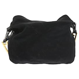 Fendi-FENDI Umhängetasche Nylon Schwarz Auth ac2440-Schwarz