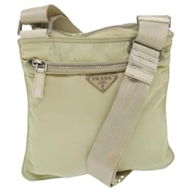 Prada-PRADA Shoulder Bag Nylon Beige Auth bs10208-Beige