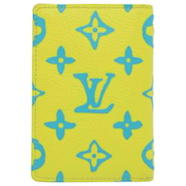 Louis Vuitton-LOUIS VUITTON Monograma Playground Organizador Dupoch Estojo para cartão M82034 auth 59788S-Amarelo