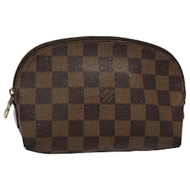 Louis Vuitton-LOUIS VUITTON Damier Ebene Pochette Cosmetic PM Pouch N47516 Auth LV 59535-Autre