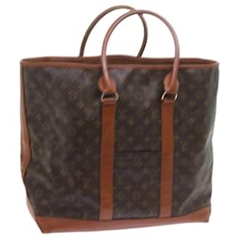 Louis Vuitton-LOUIS VUITTON Monogram Sac Weekend GM Tote Bag M42420 Auth LV 59357-Monogramme