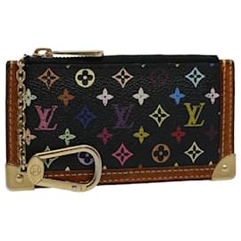 Louis Vuitton-LOUIS VUITTON Monogram Multicolor Pochette Cles Borsa Nera M92654 auth 59288-Nero