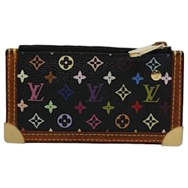 Louis Vuitton-LOUIS VUITTON Monogram Multicolor Pochette Cles Borsa Nera M92654 auth 59288-Nero