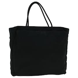 Prada-PRADA Tote Bag Nylon Black Auth 60403-Black