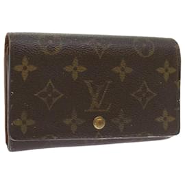 Louis Vuitton-LOUIS VUITTON Monogram Porte Monnaie Billets Tresor Portafoglio M61730 LV Aut 54097-Monogramma