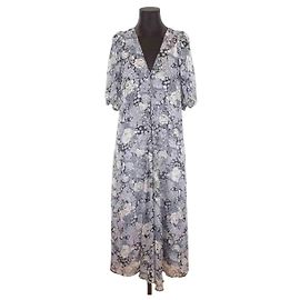 Ganni Robe bleu Bleu