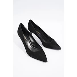 Saint Laurent-Saint Laurent Pump 60 black SUEDE EU 38 Uk 5-Black