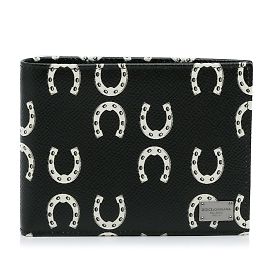 Dolce & Gabbana Cartera pequeña de piel de herradura negra Dolce&Gabbana Negro