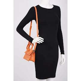 Jacquemus-Jacquemus Le Chiquito Noeud Orange Leather-Orange