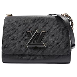 Louis Vuitton-Louis Vuitton Twist MM Chain Black Epi Leather-Black