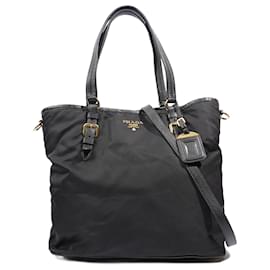 Prada-Prada Tote Black Re Nylon-Black