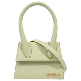 Jacquemus-Jacquemus Le Chiquito Moyen Light Green Leather-Green