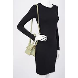Jacquemus-Jacquemus Le Chiquito Moyen Light Green Leather-Green