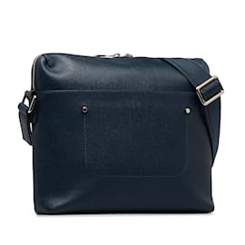Louis Vuitton-Blue Louis Vuitton Taiga Grigori PM Crossbody Bag-Blue