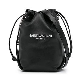 Borsa a secchiello Teddy Saint Laurent nera Nero