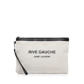 Yves Saint Laurent-Pochette YSL Rive Gauche blanche-Blanc