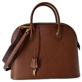 Hermès Bolide Handbag Brown Leather Light brown