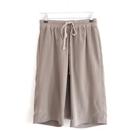 Rick Owens-RICK OWENS SS18 Sisyphus Dust Silk Pods Shorts-Taupe