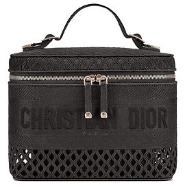 CHRISTIAN DIOR Custodia da viaggio Dior in rete Nuovo Nero