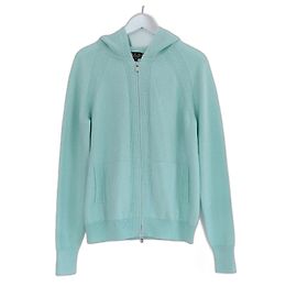 Loro Piana Merano Bomber Kaschmir-Cardigan-Jacke Hellgrün