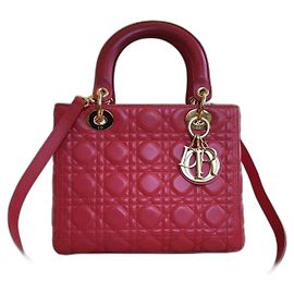 Christian Dior Lady Dior rosso e oro Rosso