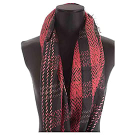 Balenciaga-Silk square scarf-Red