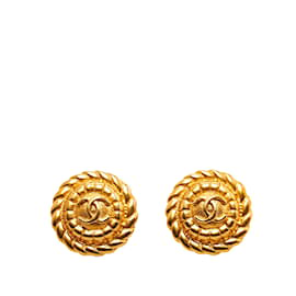 Chanel-CHANEL EarringsMetal-Golden