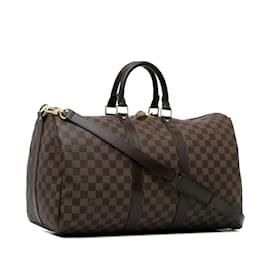 Louis Vuitton-LOUIS VUITTON Travel bagsLeather-Brown