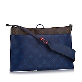 Louis Vuitton-Bolsas LOUIS VUITTONTecido-Azul