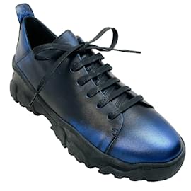 Henry Béguelin-Henry Beguelin Metallic Blue Elletrico Sneakers-Blue