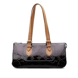 Louis Vuitton-Purple Louis Vuitton Monogram Vernis Rosewood Avenue Shoulder Bag-Purple