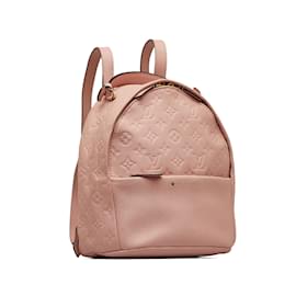 Louis Vuitton-Rosafarbener Louis Vuitton-Monogramm-Empreinte-Sorbonne-Rucksack-Pink