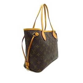 Louis Vuitton-Sac cabas marron Louis Vuitton Monogram Neverfull PM-Marron