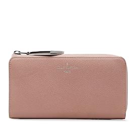 Louis Vuitton-Portafoglio Louis Vuitton Taurillon Comete rosa-Rosa