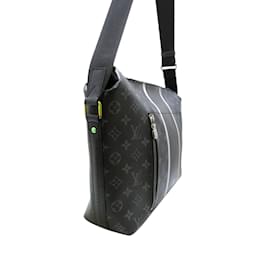 Louis Vuitton-Black Louis Vuitton Monogram Eclipse Apollo Messenger MM Crossbody Bag-Black