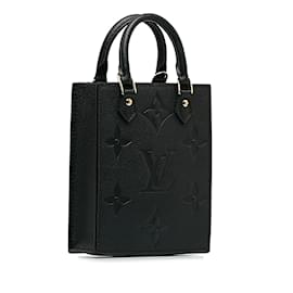 Louis Vuitton-Black Louis Vuitton Monogram Empreinte Petit Sac Plat Satchel-Black