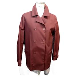 Lacoste-Men Coats Outerwear-Dark red