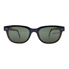 Giorgio Armani Gafas de sol vintage negras y marrones 376-S 227 140 MM Negro