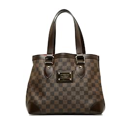 Louis Vuitton-Louis Vuitton Damier Ebene Hampstead PM  Canvas Tote Bag N51205 in Excellent condition-Brown