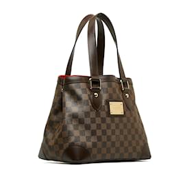 Louis Vuitton-Louis Vuitton Damier Ebene Hampstead PM Bolso tote de lona N51205 En muy buenas condiciones-Castaño