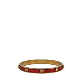 Louis Vuitton-Bracciale rigido in pelle Louis Vuitton Gimme a Clue in metallo in buone condizioni-D'oro